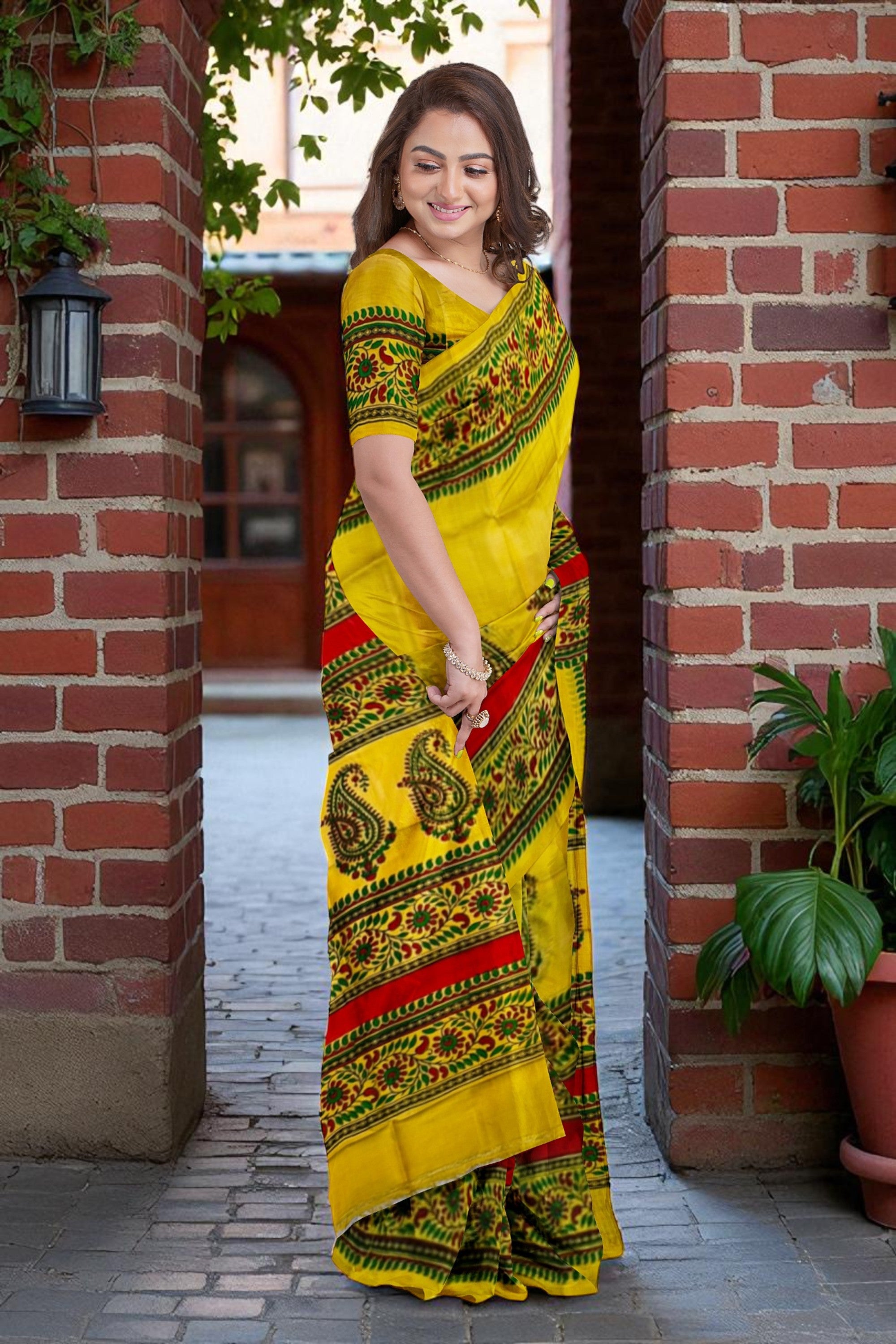 Hand Block Print on Mulberry Silk