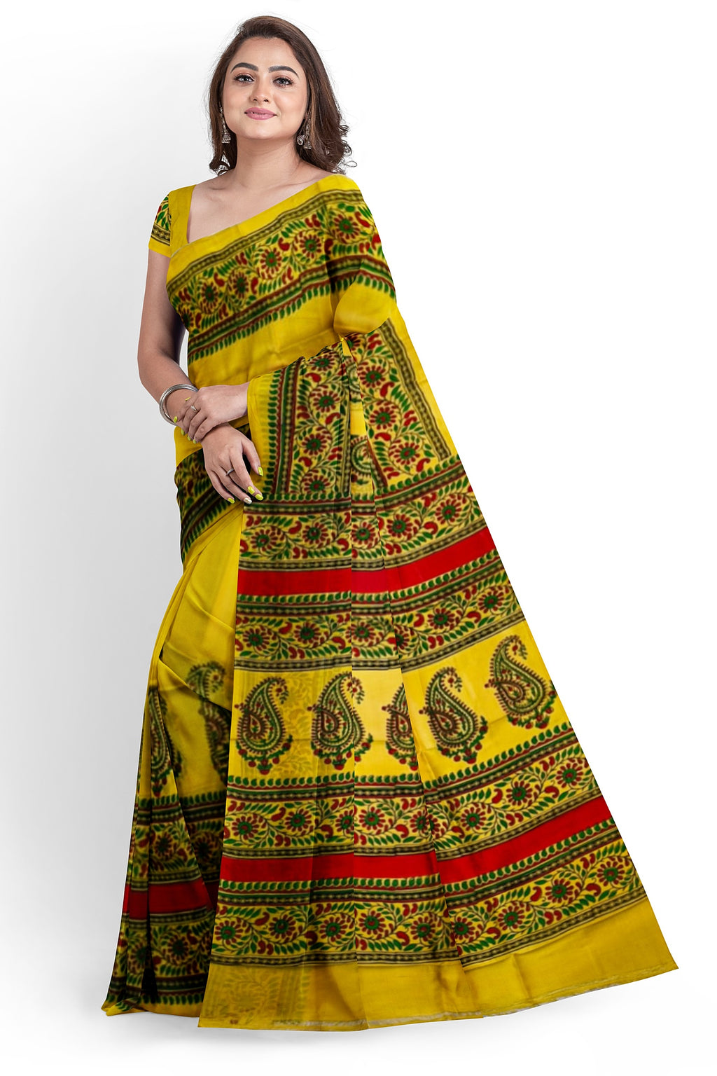 Hand Block Print on Mulberry Silk