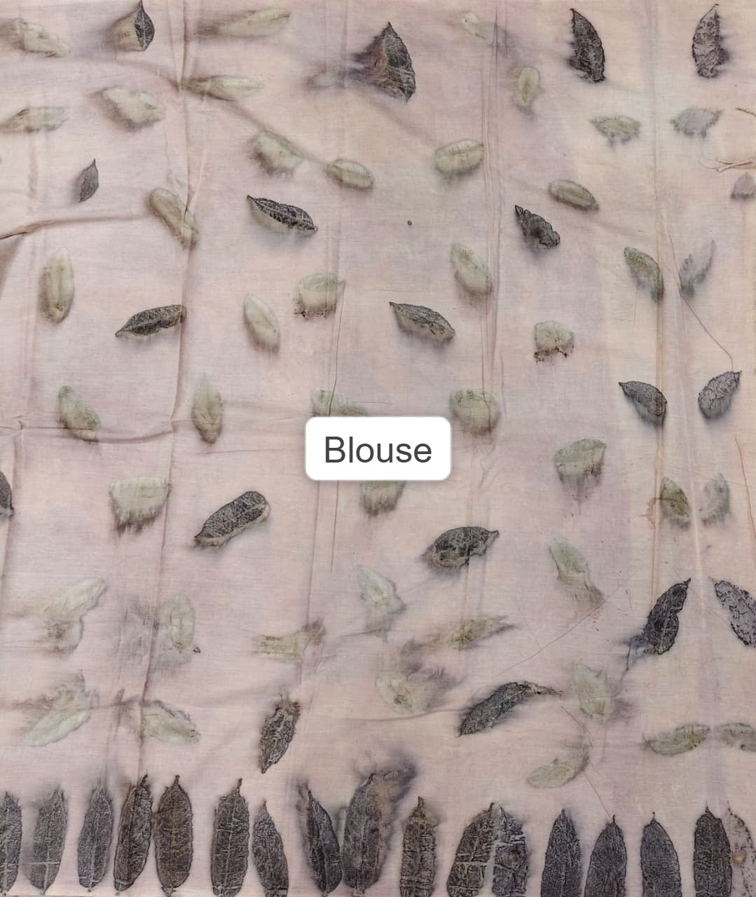 Organic Cotton Handloom eco print saree